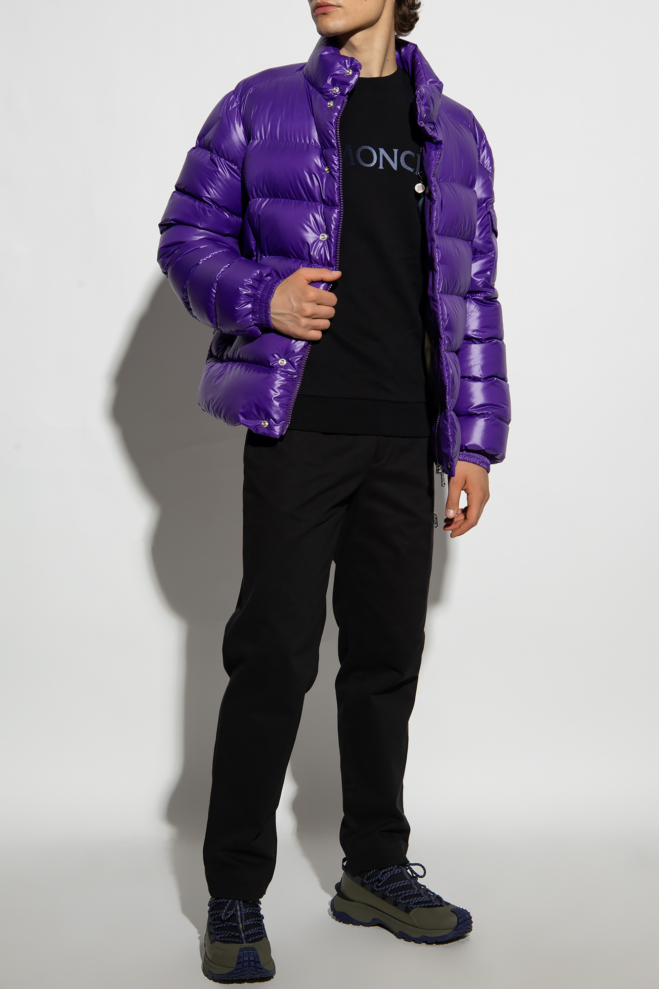 Purple on sale moncler jacket